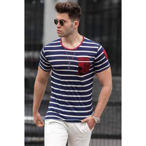 Madmext Men White T-shirt 2573 - Beyaz