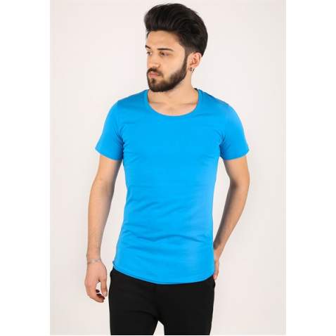 Madmext Men Basic Blue T-shirt 2308 - Mavi