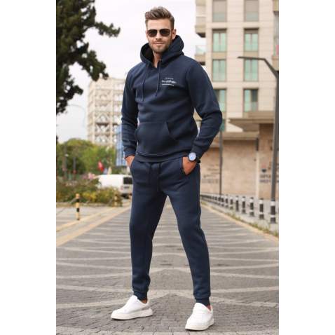 Madmext Navy Blue Tracksuit For Men 5633 - Lacivert