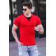 Madmext Red Button-up T-shirt for Men 4581 - Kırmızı