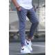 Men Smoke Gray Basic Jogger Trousers - Füme