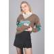 Mad Girls Brown Sweater MG1279 - Kahverengi