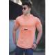 Madmext Soft Pink T-shirt With Hood for Men 4611 - Pudra