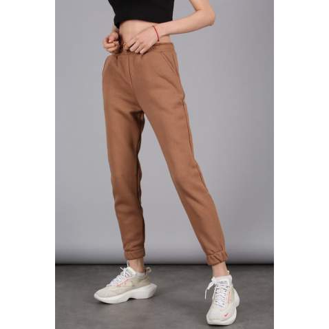 Mad Girls Beige Sweatpants MG051 - Bej