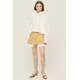 Women Beige Basic Mini Skirt - Bej