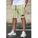 Madmext Yellow Striped Capri for Men 2915 - Sarı