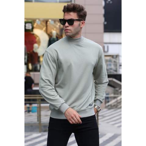 Madmext Men Mint Green Knitwear Sweater 5301 - Mint yeşili