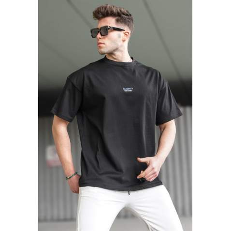 Madmext Men Black T-Shirt 5827 - Siyah