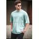 Madmext Men Printed Oversize Green T-shirt 5250 - Yeşil