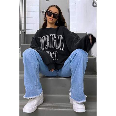 Mad Girls Anthracite Sweatshirt MG922