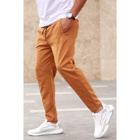 Madmext Basic Camel Sweatpants 2935 - Camel