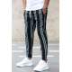 Madmext Black-Khaki Striped Sweatpants 4086 - Haki