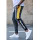 Madmext Men Smoke Gray Side Striped Sweatpants 2719 - Füme