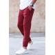 Madmext Men Plain Maroon Sweatpants 5424 - Bordo