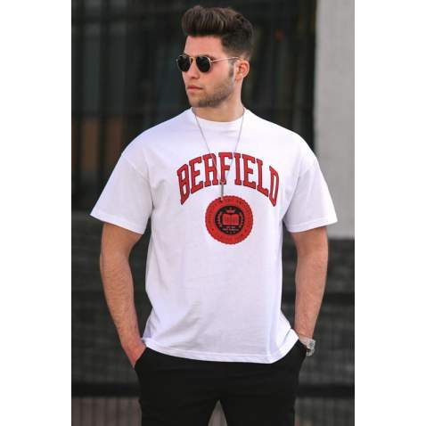 Madmext Men White T-shirt 4999 - Beyaz