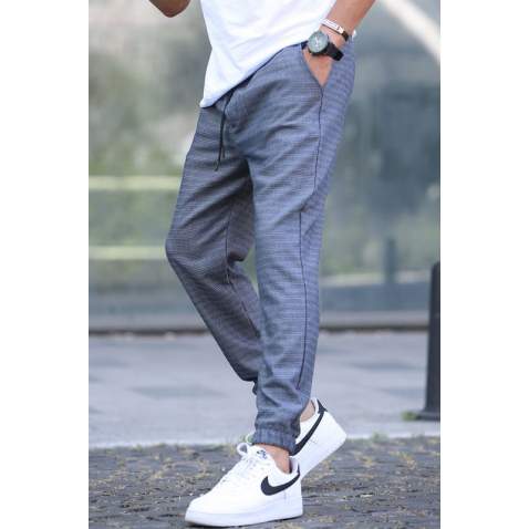 Indigo Slim Fit Jogger Trousers 5472 - İndigo