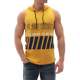 Madmext Men Yellow Tank Top Hoodie 2858 - Sarı