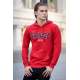 Madmext Claret Red Printed Hoodie 4147 - Bordo