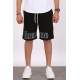 Madmext Men Printed Black Capri Shorts 5439 - Siyah