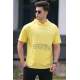 Madmext Men Printed Yellow T-shirt 5236 - Sarı