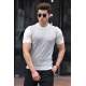 Madmext White Knitwear T-shirt for Men 9228 - Beyaz