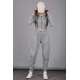 Mad Girls Grey Tracksuit With Hooded MG091 - Gri