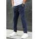 Navy Blue Basic Jogger Trousers 5465 - Lacivert