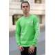 Madmext Neon Green Printed Sweatshirt 4161 - Neon yeşil