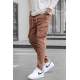 Slim Fit Brown Cargo Trousers For Men 5714 - Kahverengi