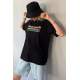 Black Printed Over Fit T-Shirt MG1516 - Siyah