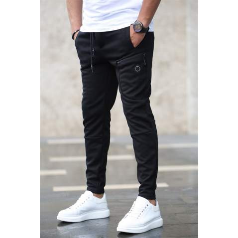 Madmext Men Basic Black Sweatpants 4207 - Siyah