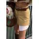 Women Beige Basic Mini Skirt - Bej