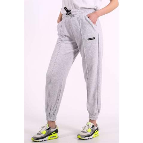 Mad Girls Grey Jogger Sweatpants MG303 - Gri