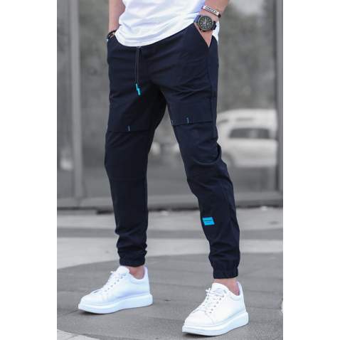 Madmext Men Basic Black Sweatpants 5412 - Siyah