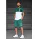 Madmext Men Oversize Dark Green Shorts Set 5385 - Koyu yeşil