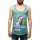 Madmext Men "Escobar" Printed Mint Green Vest 2580 - Mint yeşili