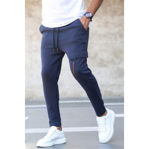 Madmext Men Navy Blue Sweatpants 4834 - Lacivert