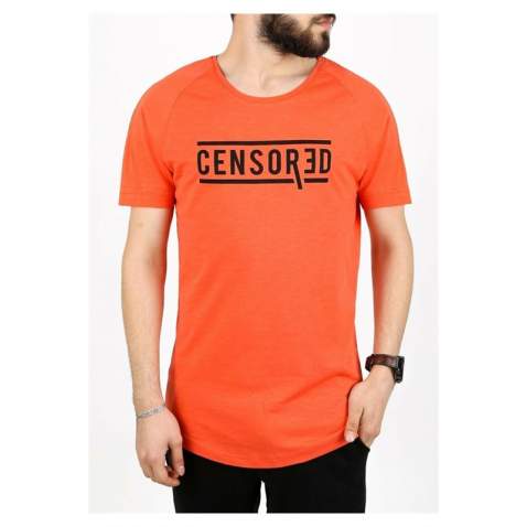 Madmext Men Orange T-shirt 2257 - Turuncu