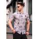 Madmext Men Gray Designed Shirt 5529 - Gri