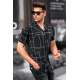 Madmext Men Designed Black Shirt 5539 - Siyah