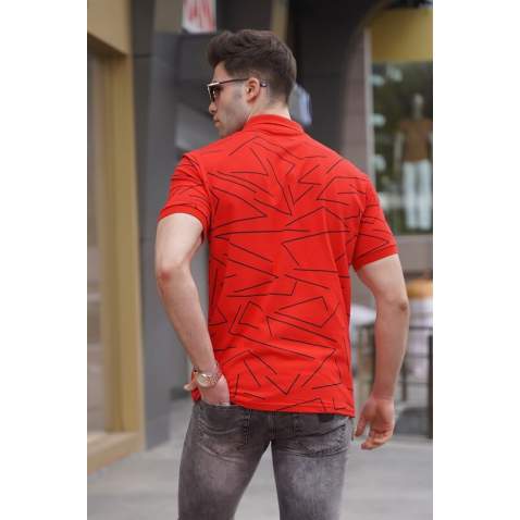 Madmext Men Red Polo T-Shirt 5817 - Kırmızı