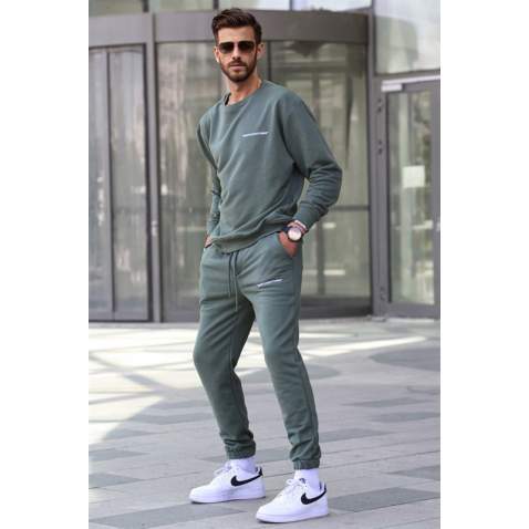 Madmext Men Khaki Tracksuit 5285 - Haki