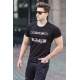 Madmext Black Printed T-shirt for Men 4594 - Siyah