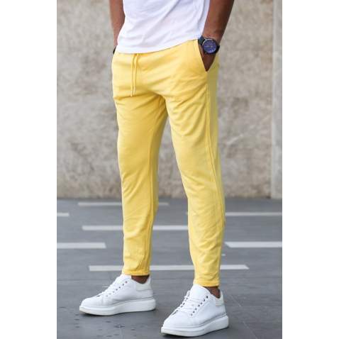 Madmext Yellow Basic Sweatpants 2925 - Sarı