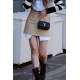 Women Beige Basic Mini Skirt - Bej