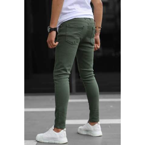 Men Green Slim Fit Jeans - Yeşil