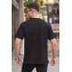 Men Oversize Black T-Shirt 5835 - Siyah