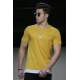 Madmext Yellow T-shirt for Men 4521 - Sarı