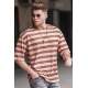 Madmext Men Oversize Beige T-shirt 4995 - Bej