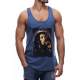 Madmext Dark Blue Bob Marley Printed T-shirt for Men 2634 - İndigo